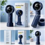 Rechargeable Desktop Model 221 Mini Fan-Instant Cooling Everywhere - Image 2