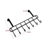 Over The Door Organizer – Steel Hook Hanger Rack for Clothes, Coats & Bags - Image 2